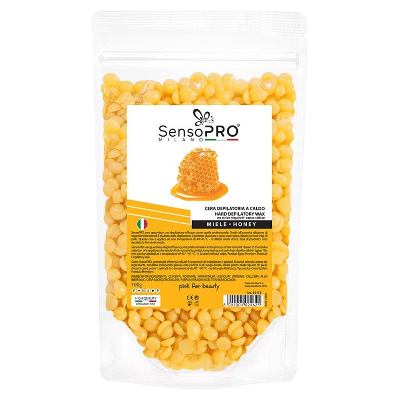 Set 2 x Ceara Epilat Elastica Granule, SensoPRO Milano, Honey, 100 g