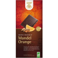 Set 2 x Ciocolata BIO Amaruie cu Migdale si Portocale, 100 g Gepa