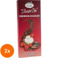 Set 2 x Ciocolata BIO cu Lapte Umpluta cu Iaurt de Capsuni, 100 g, Liebhart's Amore Bio