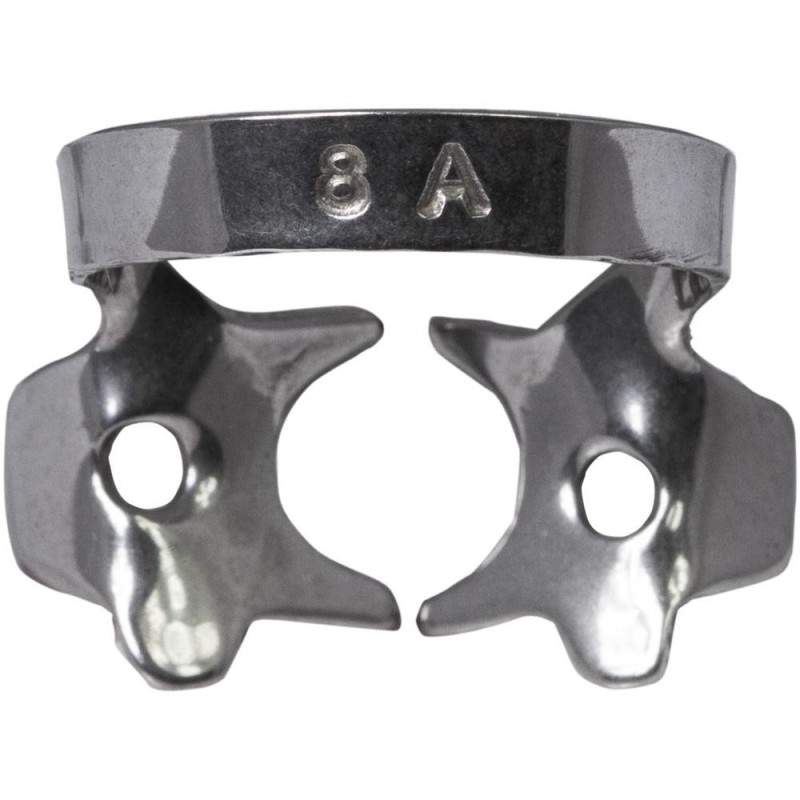 Set 2 x Clema pentru Diga cu Aripi, Inox, 8A, Molari Mici, Partial Iesiti, Maxilar Inferior, Prima