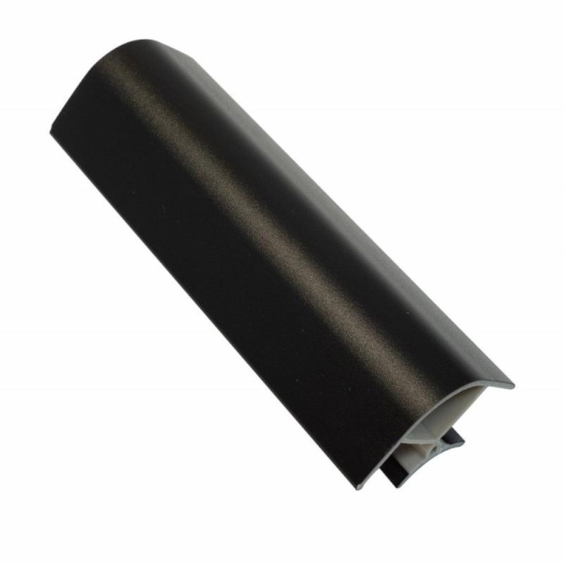Set 2 x Coltar 90 Grade pentru Plinta H120 mm, Finisaj Negru Mat