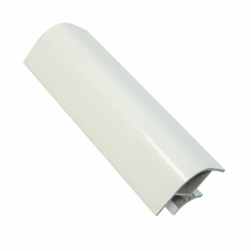 Set 2 x Coltar 90 Grade Plinta H100 Alb Lucios