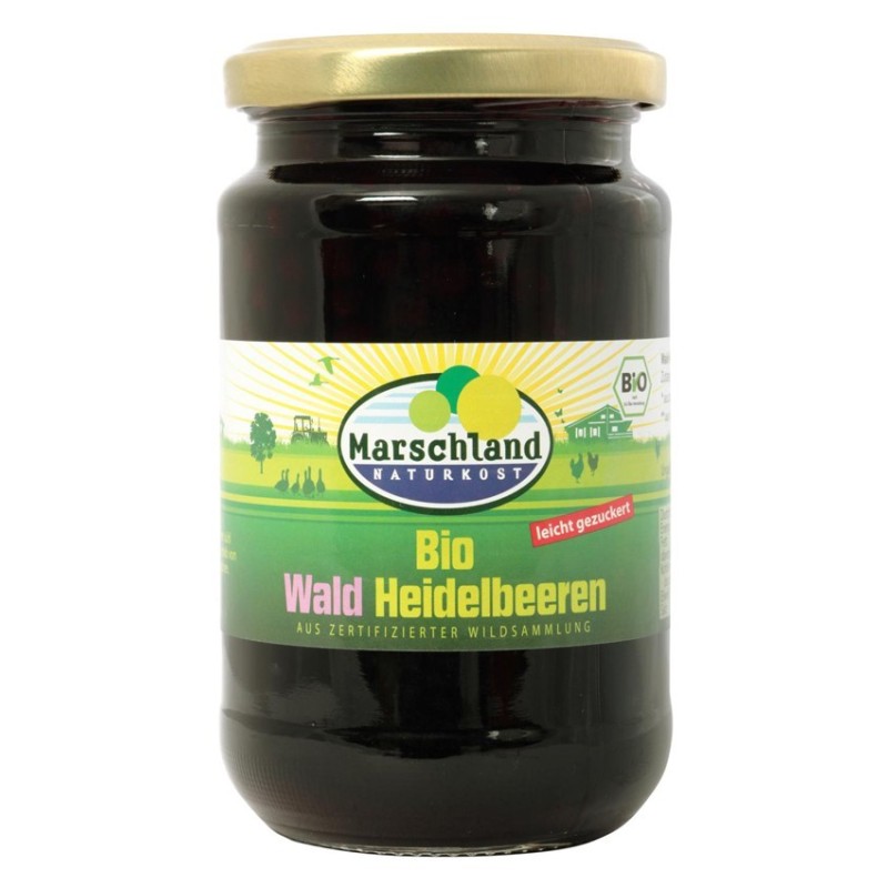 Set 2 x Compot BIO de Afine de Padure, 340 g / 125 g, Marschland Naturkost