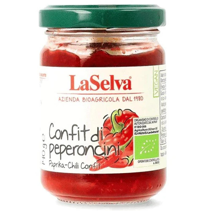 Set 2 x Confit din Peperoncini, La Selva, Bio, 140 g