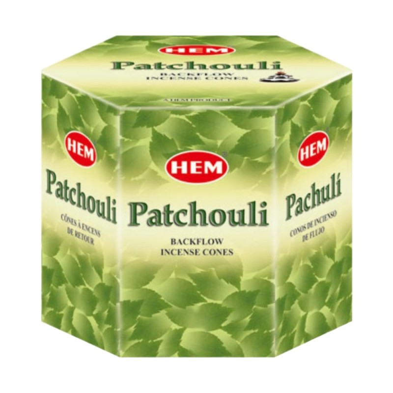 Set 2 x Conuri Parfumate Backflow, Patchouli