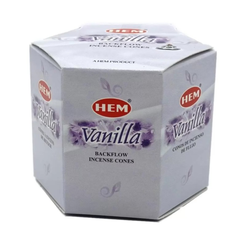 Set 2 x Conuri Parfumate Backflow, Vanilie