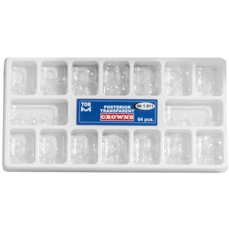Set 2 x Coroane / Cape Transparente Celuloid Posteriori 64/Set