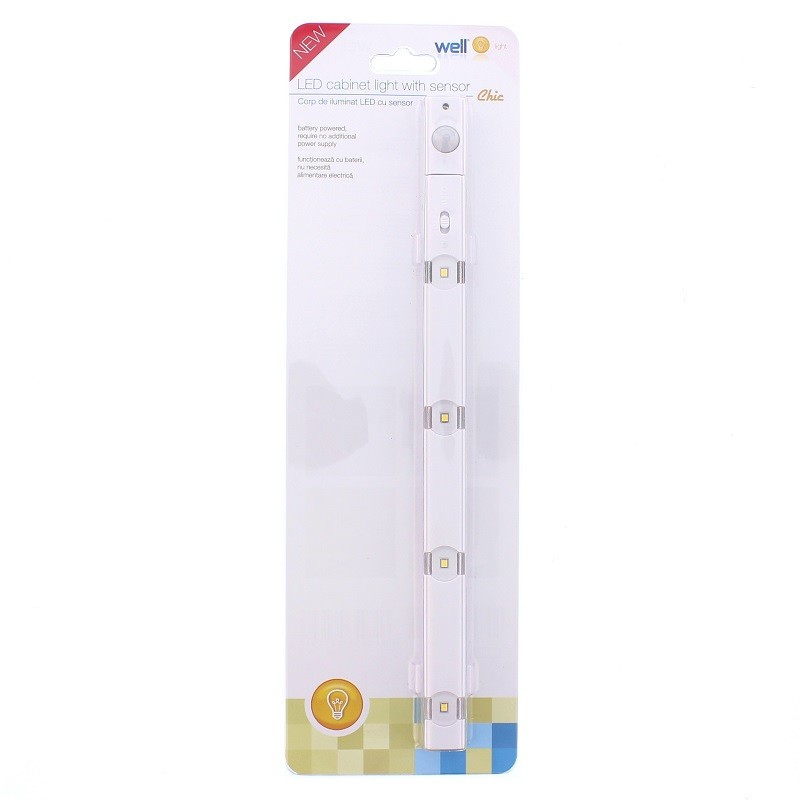 Set 2 x Corp de Iluminat Led cu Senzor de Lumina / Persoane, 4 x Led, Chic Well