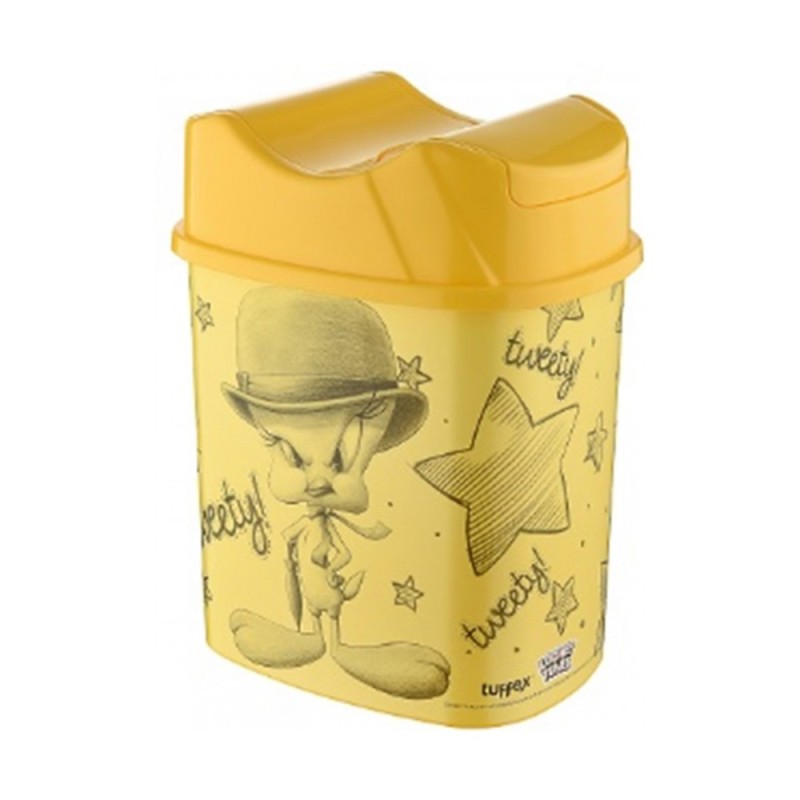 Set 2 x Cos de Gunoi, Tweety cu Capac Batant, 5.50 l, Tuffex
