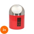 Set 2 x Cos pentru Gunoi Rosu, pentru Masa, Grunberg Ry207