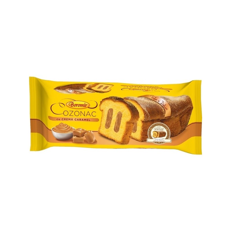 Set 2 x Cozonac cu Crema de Caramel Boromir, 450 g