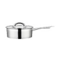 Set 2 x Cratita din Inox cu Capac din Sticla si Maner Lung, 16 cm, 1.9 l, Grunberg