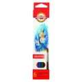 Set 2 x Creioane Colorate Aquarell, Colectie Pesti, 6 Culori