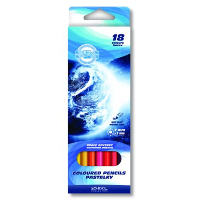 Set 2 x Creioane Odyssey, 18 Bucati, Mina 3 mm, Koh-I-Noor