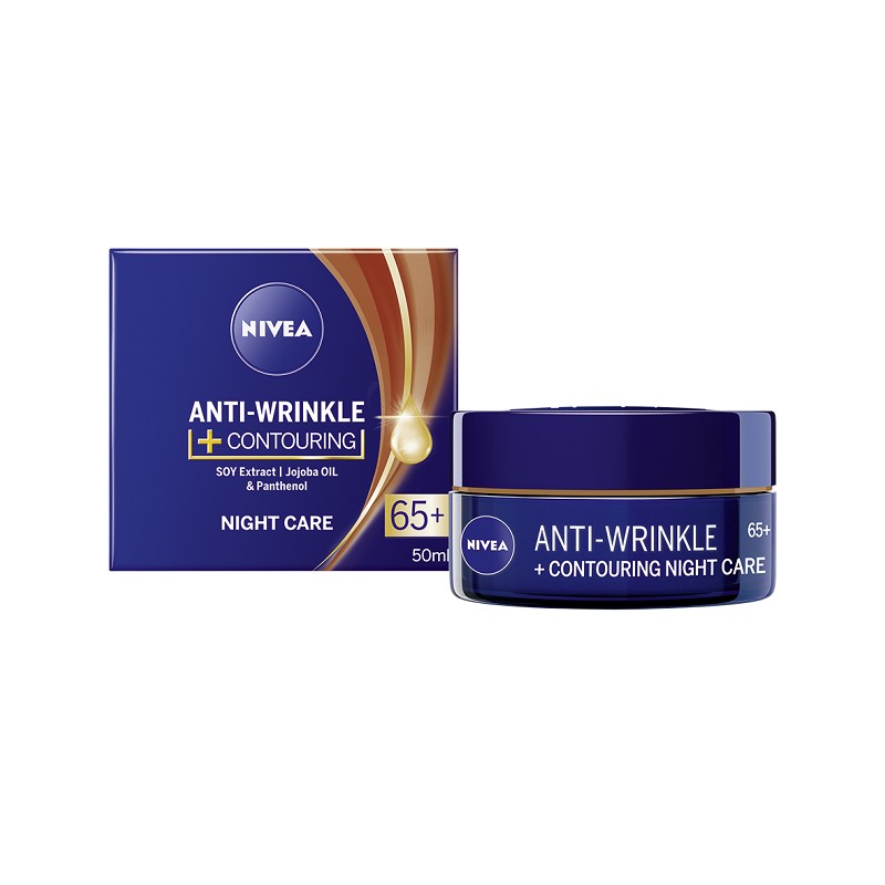 Set 2 x Crema Antirid Noapte 65+ Nivea Visage Care 50 ml