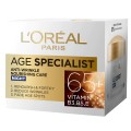 Set 2 x Crema Antirid pentru Fata L'Oreal Paris Age Specialist 65+ de Noapte, 50 ml