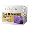 Set 2 x Crema de Noapte 55+ Age Specialist Loreal Paris, 50 ml