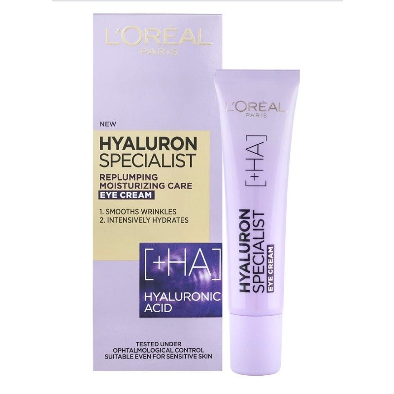 Set 2 x Crema de Ochi Hyaluron Specialist Loreal Paris 15ml