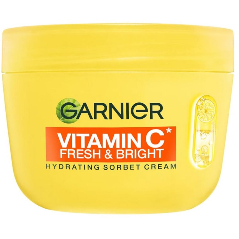 Set 2 x Crema Fata Hidratanta Garnier Sorbet, Vitamina C, 85 ml