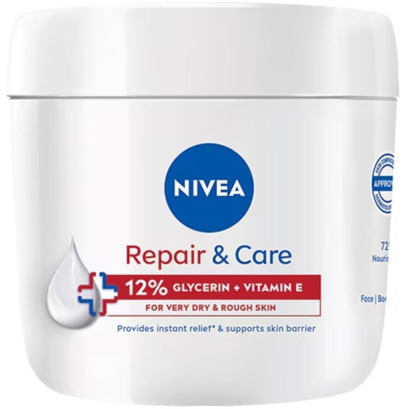 Set 2 x Crema Nivea Repair & Care cu 12% Glicerina si Vitamina E, 400 ml