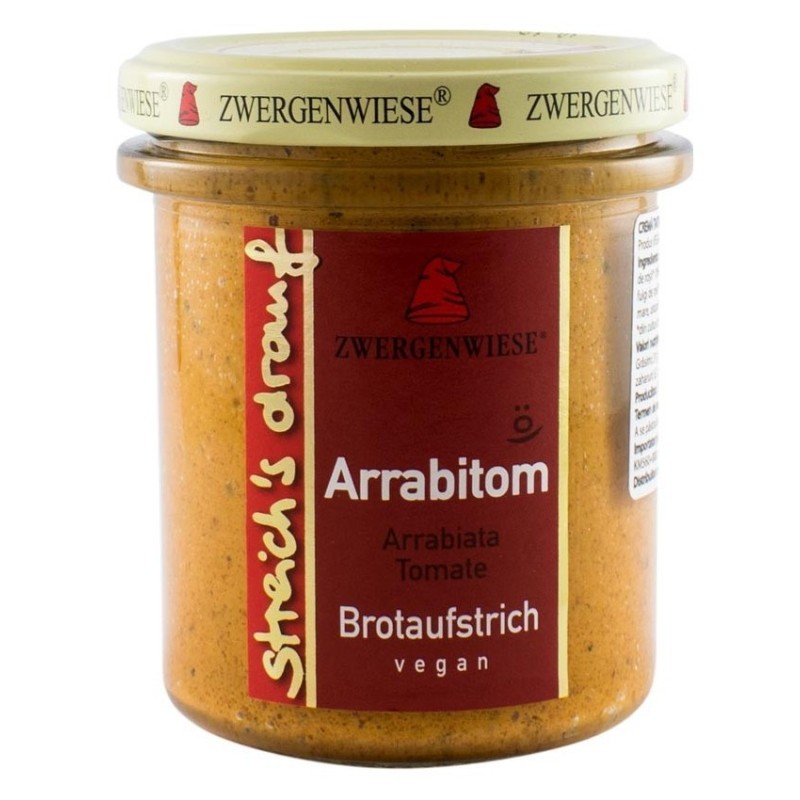 Set 2 x Crema Tartinabila BIO Vegetala, Arrabitom, 160 g, Zwergenwiese