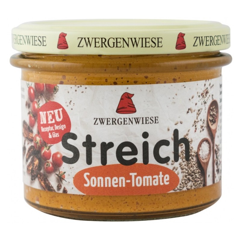 Set 2 x Crema Tartinabila BIO Vegetala cu Rosii si Seminte, 180 g, Zwergenwiese