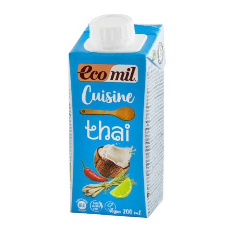 Set 2 x Crema Vegetala pentru Gatit Thai Bio Ecomil 200 ml