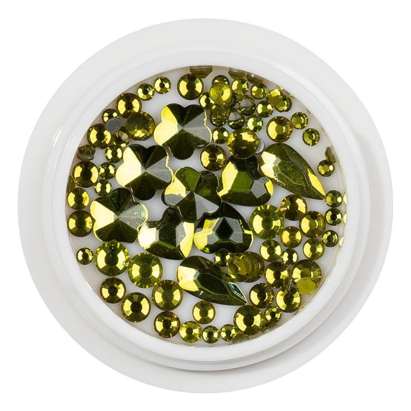 Set 2 x Cristale Unghii Luxorise, Chameleon Green