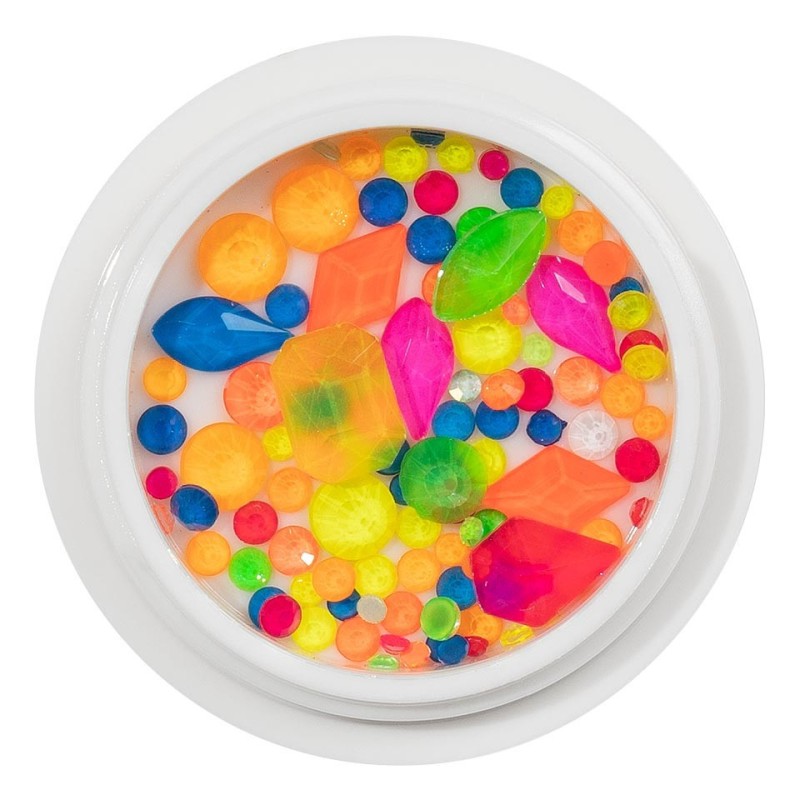 Set 2 x Cristale Unghii Luxorise, Neon Diamond