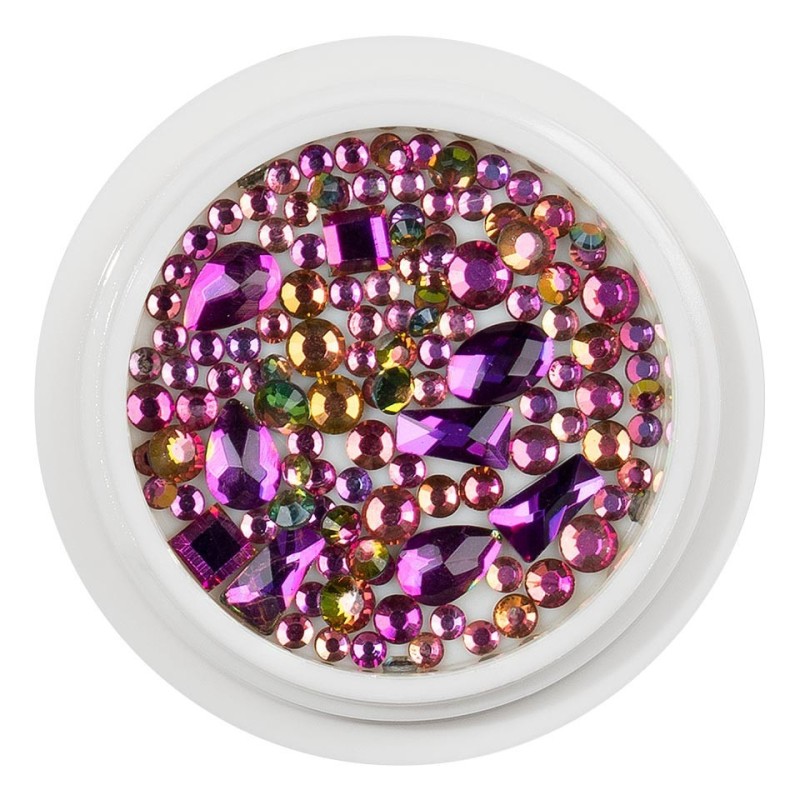 Set 2 x Cristale Unghii Luxorise, Rainbow