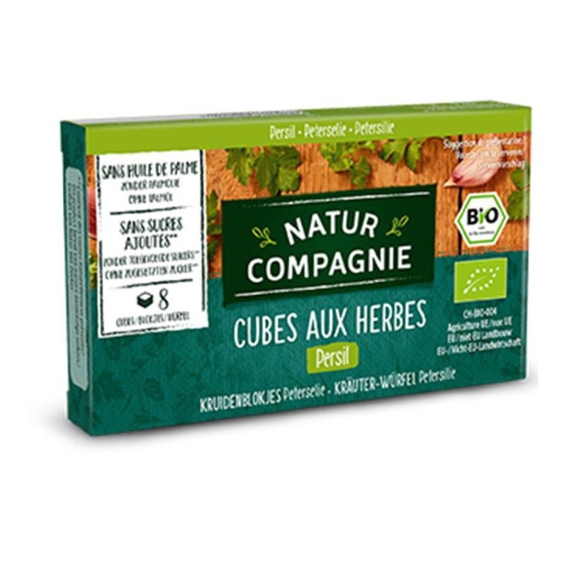 Set 2 x Cuburi BIO cu Verdeturi si Patrunjel, 80 g, Natur Compagnie