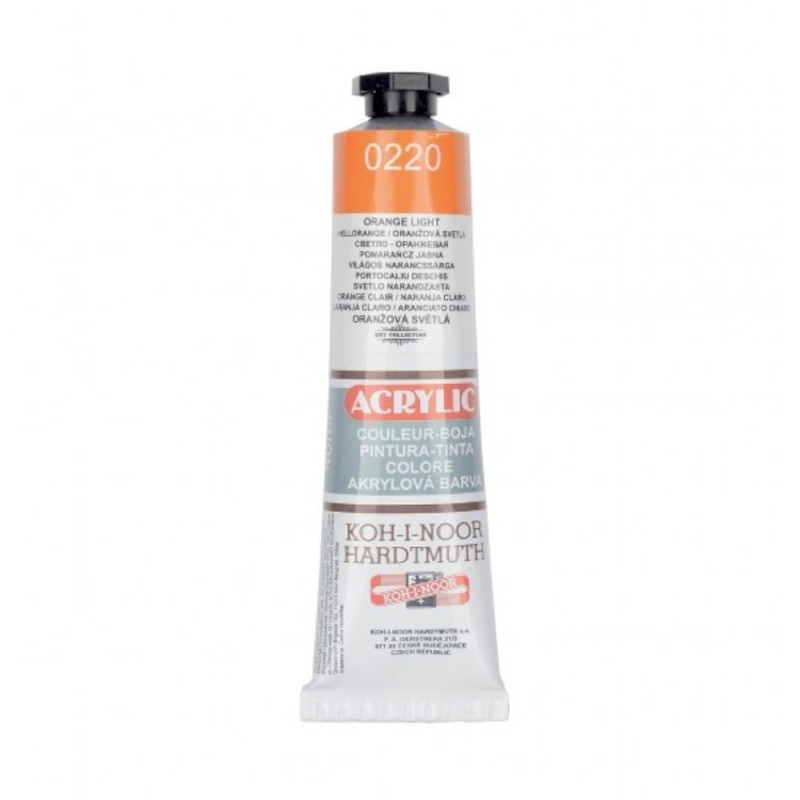 Set 2 x Culoare Acril, Orange Deschis, 40 ml