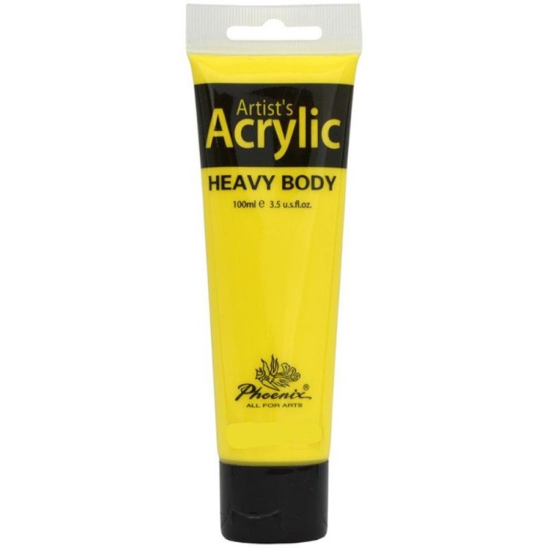 Set 2 x Culoare Acrilica Artists Acrylic Phoenix, Cadmium Yellow Deep Hue, 100 ml