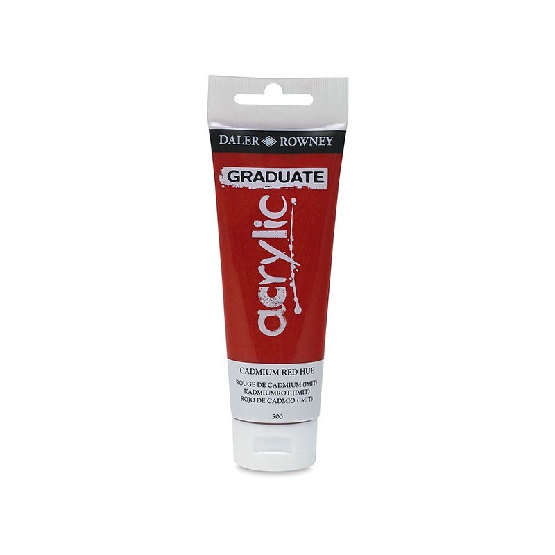 Set 2 x Culori acrilice Graduate Daler Rowney - Primary Red - 120 ml