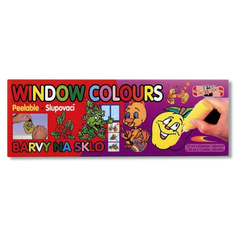 Set 2 x Culori pentru Sticla, 10 Tuburi