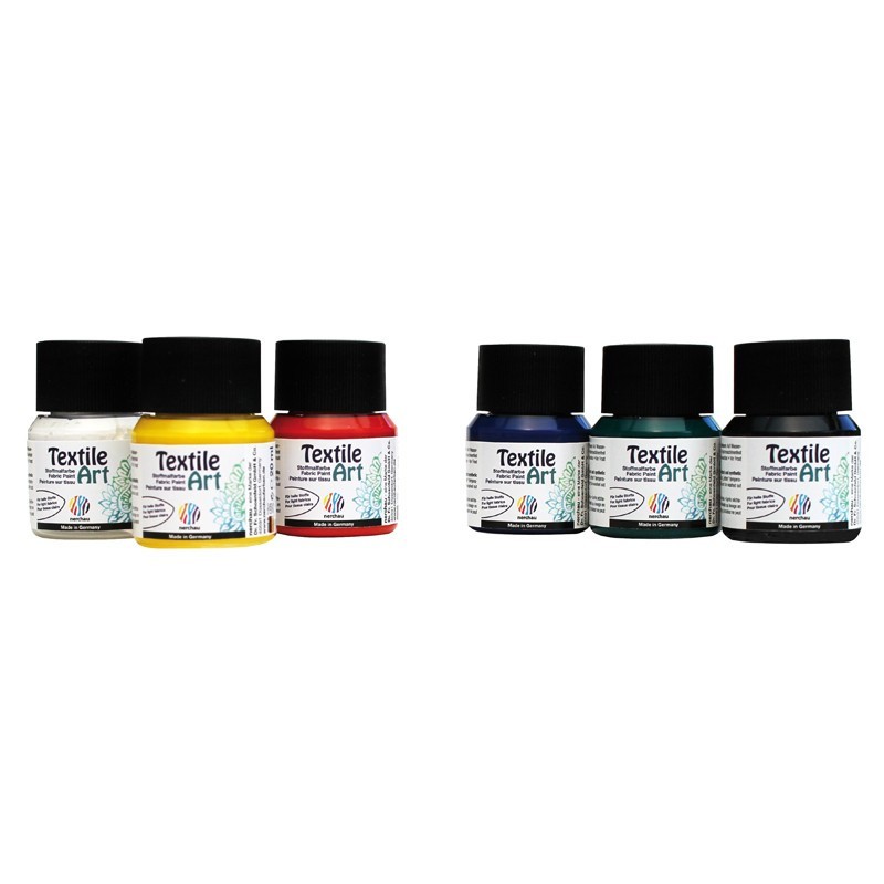 Set 2 x Culori textile Light Nerchau Lukas - Dark Green - 59 ml