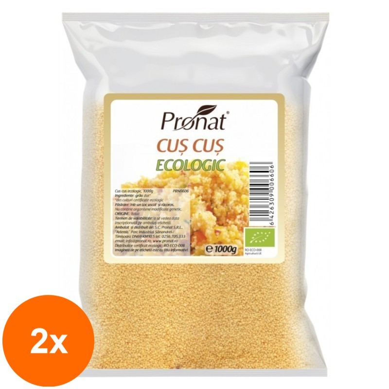 Set 2 x Cuscus BIO, 1000 g, Pronat