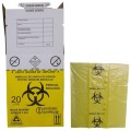 Set 2 x Cutie cu Sac Biohazard pentru Colectarea Deseurilor Medicale Infectioase, 20 l