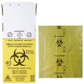 Set 2 x Cutie cu Sac Biohazard pentru Colectarea Deseurilor Medicale Infectioase, 40 l