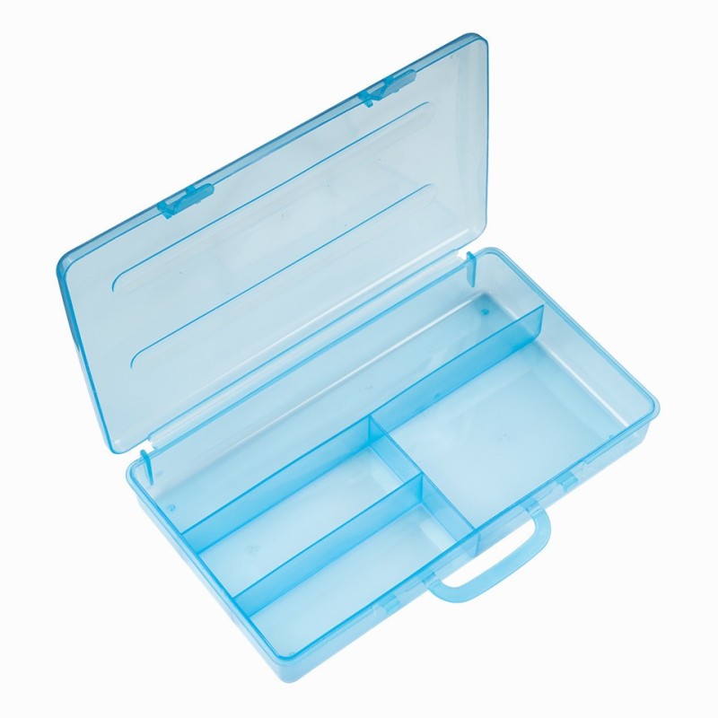 Set 2 x Cutie Manichiura Compartimentata SensoPRO Milano, 4 Sloturi, Blue