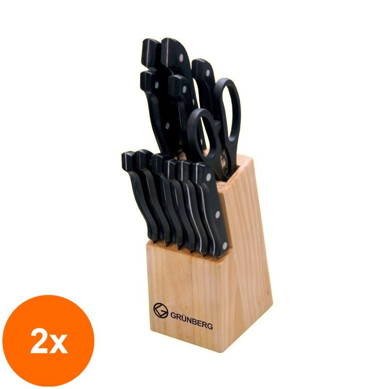 Set 2 x Cutite, 13 Piese, Grunberg GR2513