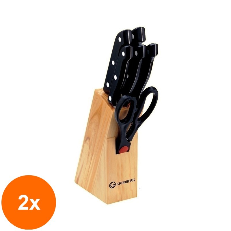 Set 2 x Cutite, 7 Piese, Grunberg GR2507