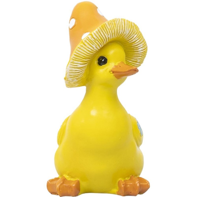 Set 2 x Decoratiune pentru Gradina, Model Ratusca, Inaltime 16 cm, Rasina