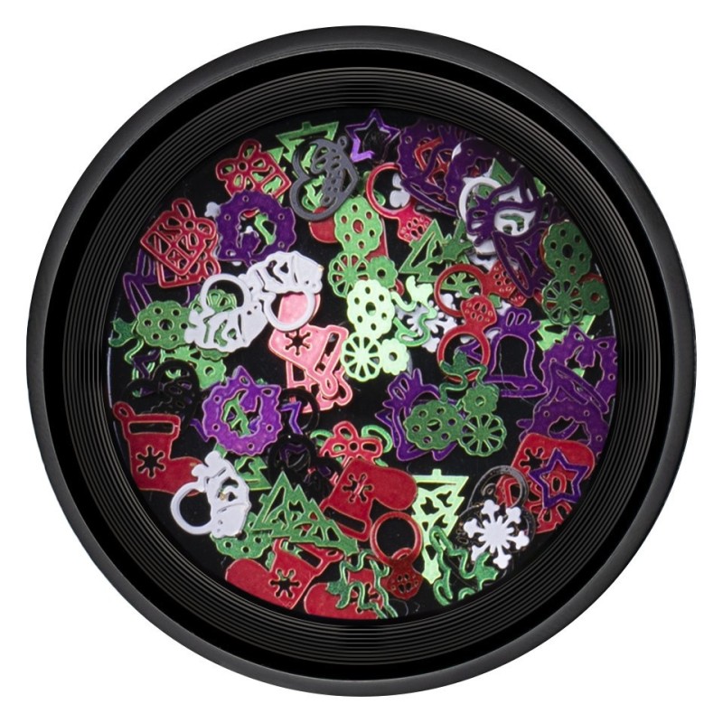 Set 2 x Decoratiuni Unghii Luxorise, Christmas Joy