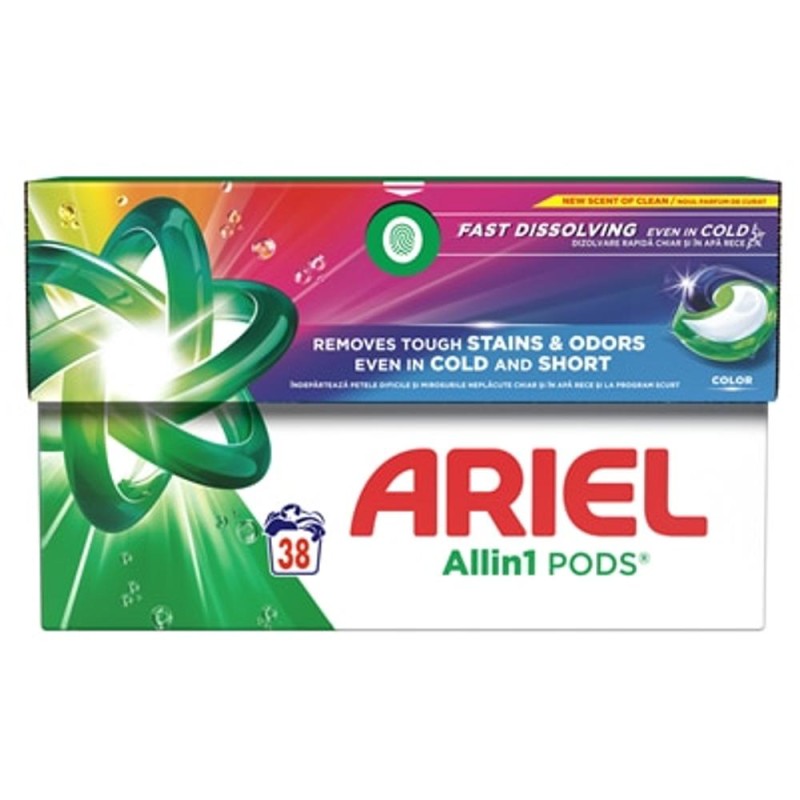 Set 2 x Detergent Capsule Rufe Ariel Color, 38 Spalari