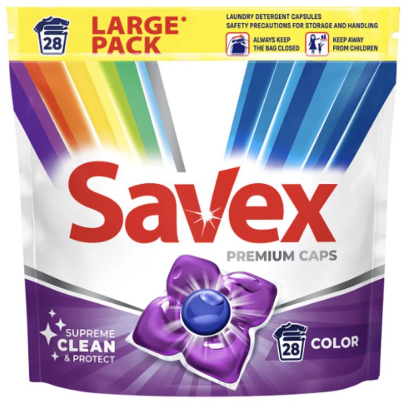 Set 2 x Detergent Capsule Rufe Premium Caps Color, 28 Spalari