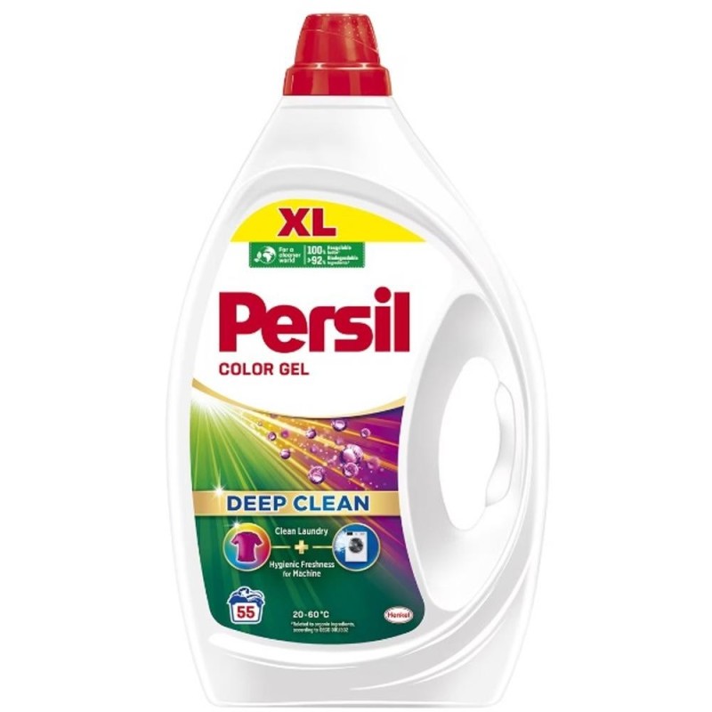 Set 2 x Detergent de Rufe Lichid Persil Deep Clean Color, 55 Spalari, 2.475 l