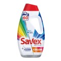 Set 2 x Detergent de Rufe Lichid Savex Premium Color, 2.7 l, 60 Spalari