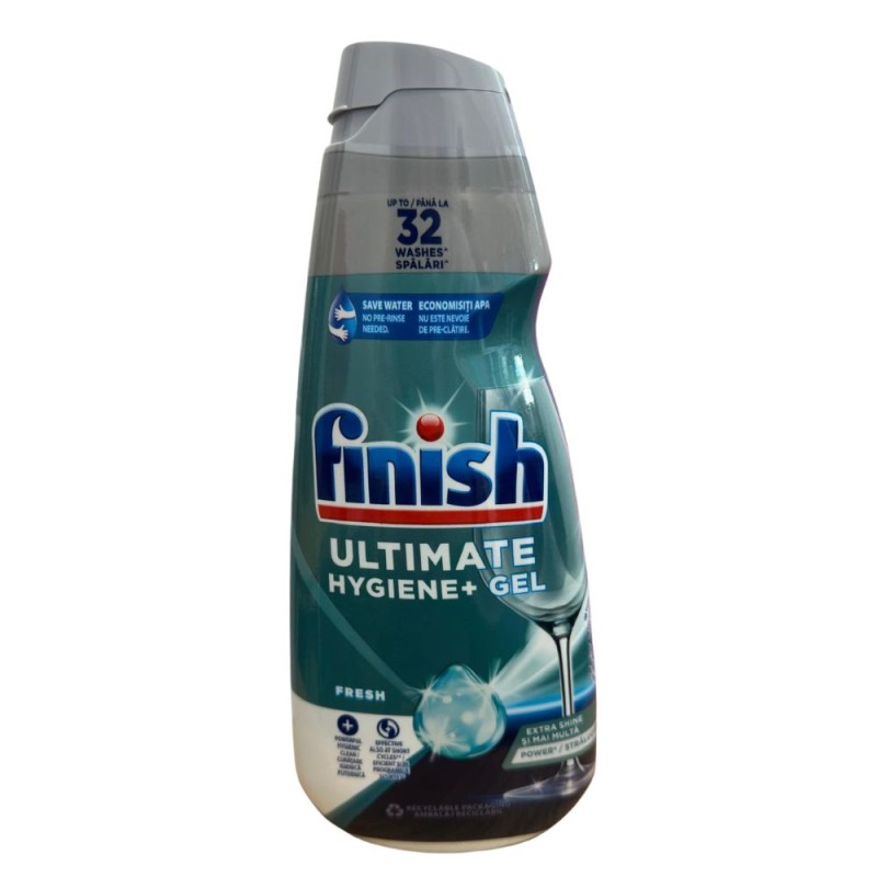 Set 2 x Detergent Gel Masina Spalat Vase Finish Ultimate Fresh, 650 ml