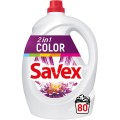 Set 2 x Detergent Lichid Savex 2 in 1 Color, 80 Spalari, 4.4 l
